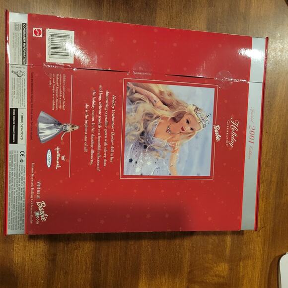 Vintage 2001 Holiday Celebration Barbie Doll Special Edition Mattel Hallmark - Picture 4 of 5